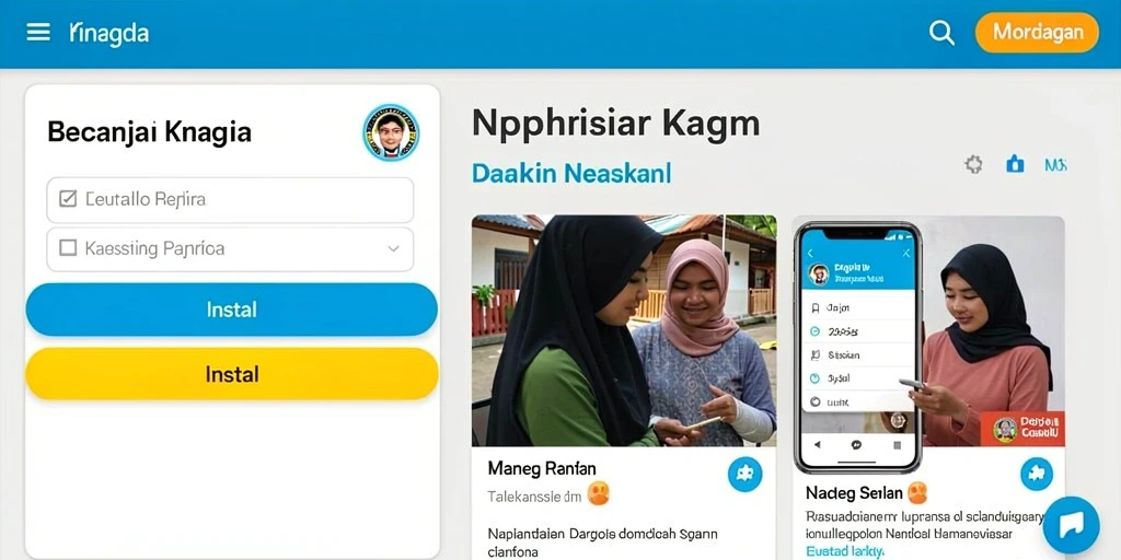 Antarmuka menarik yang memudahkan navigasi.