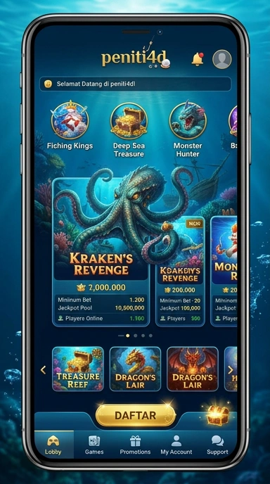 peniti4d — layar beranda